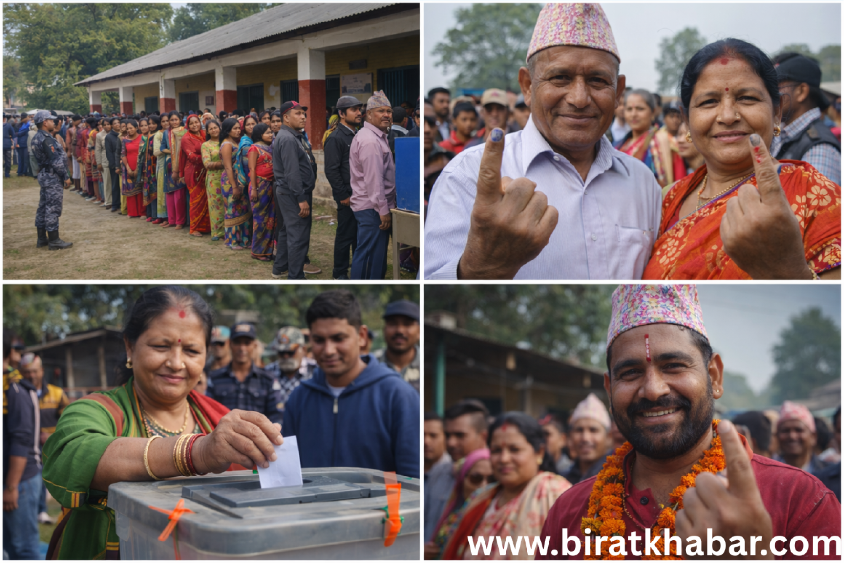मोरङ–४ को तेतरियामा उत्साहपूर्ण मतदान, बिहानैदेखि मतदाताको लामो लाइन