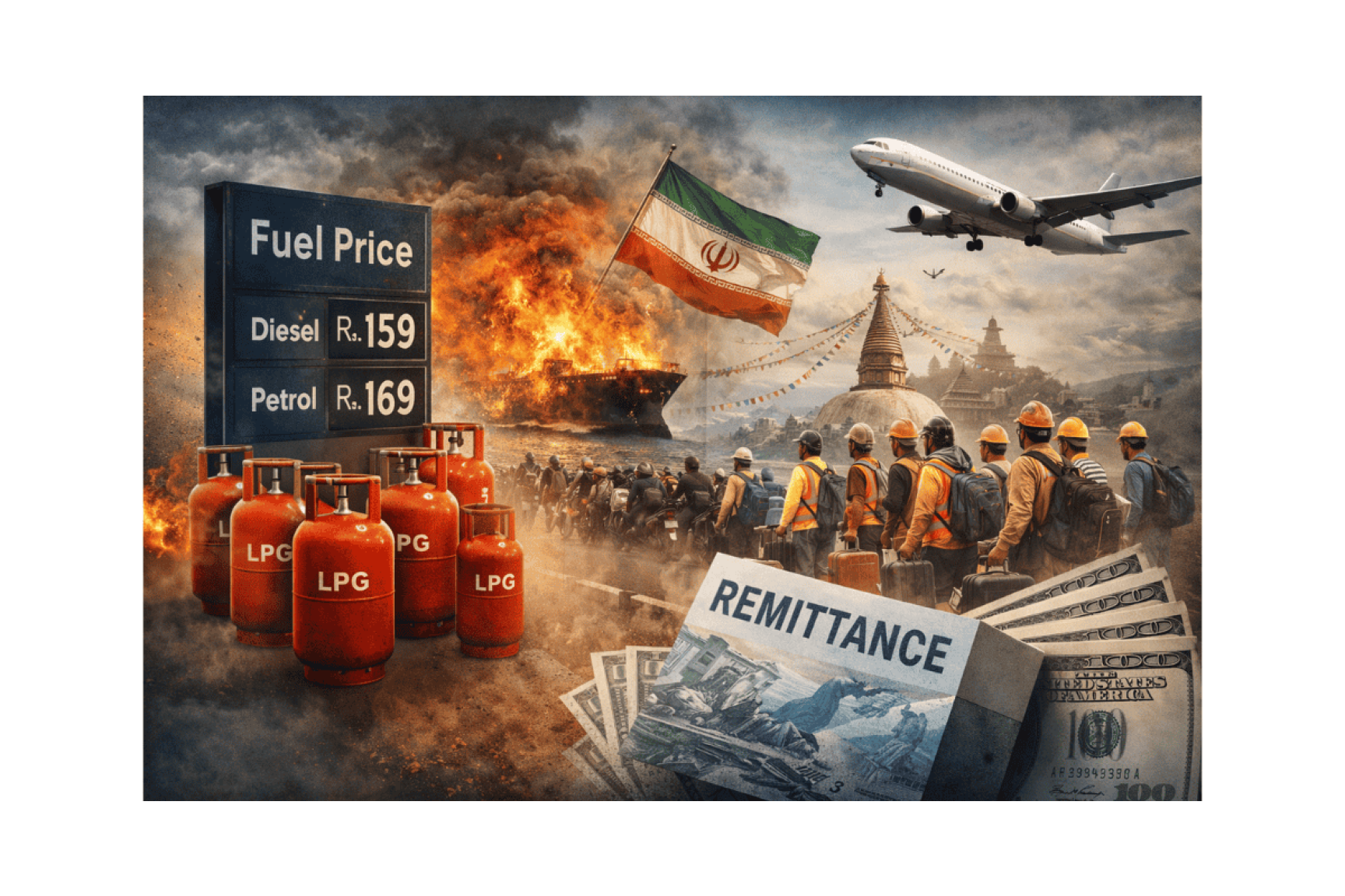 पश्चिम एशियाको तनावको असर नेपालमा पनि, इन्धनदेखि रेमिट्यान्ससम्म चिन्ता