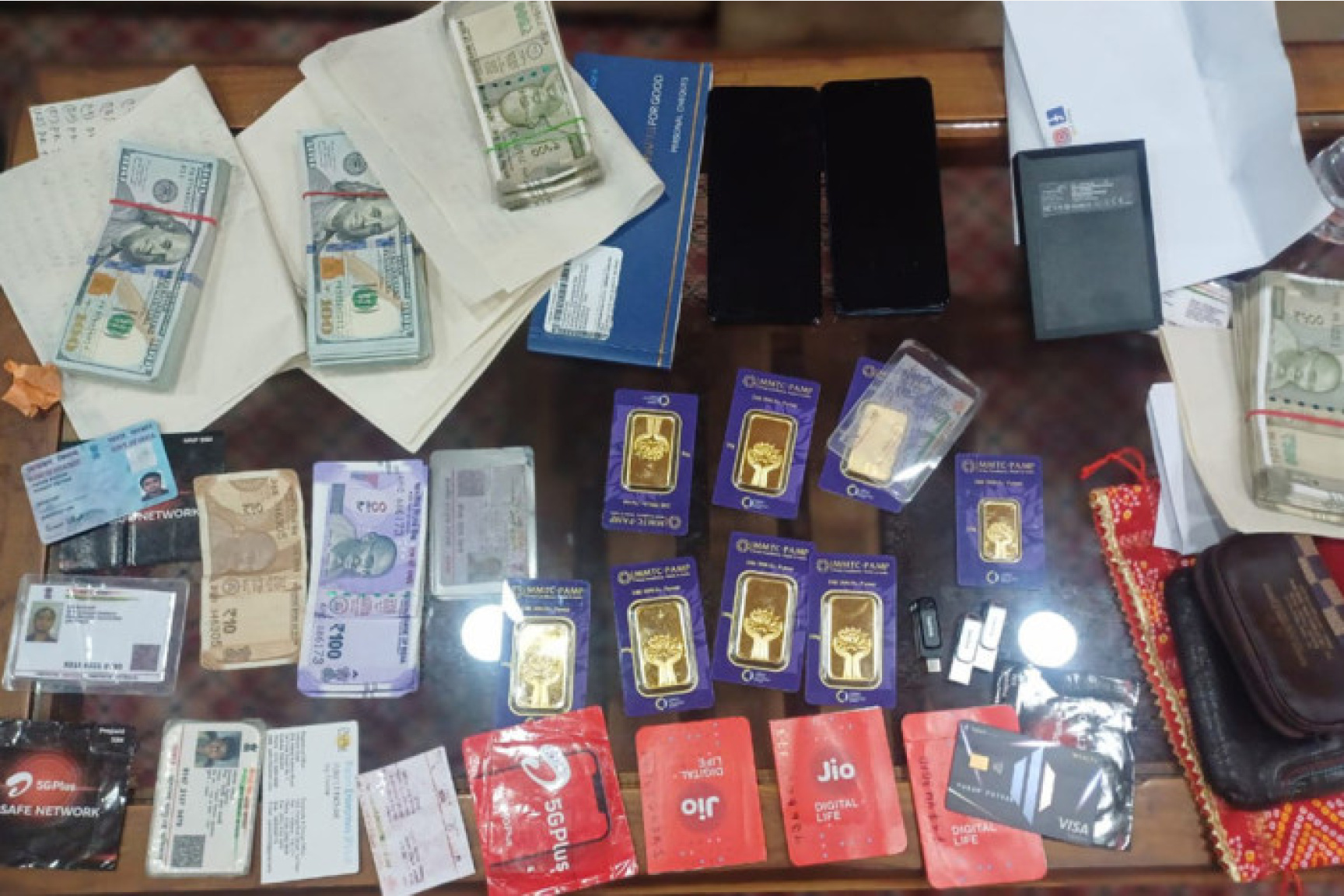 काँकडभिट्टा नाकाबाट सुन र विदेशी मुद्रा बरामद, एक भारतीय नागरिक पक्राउ